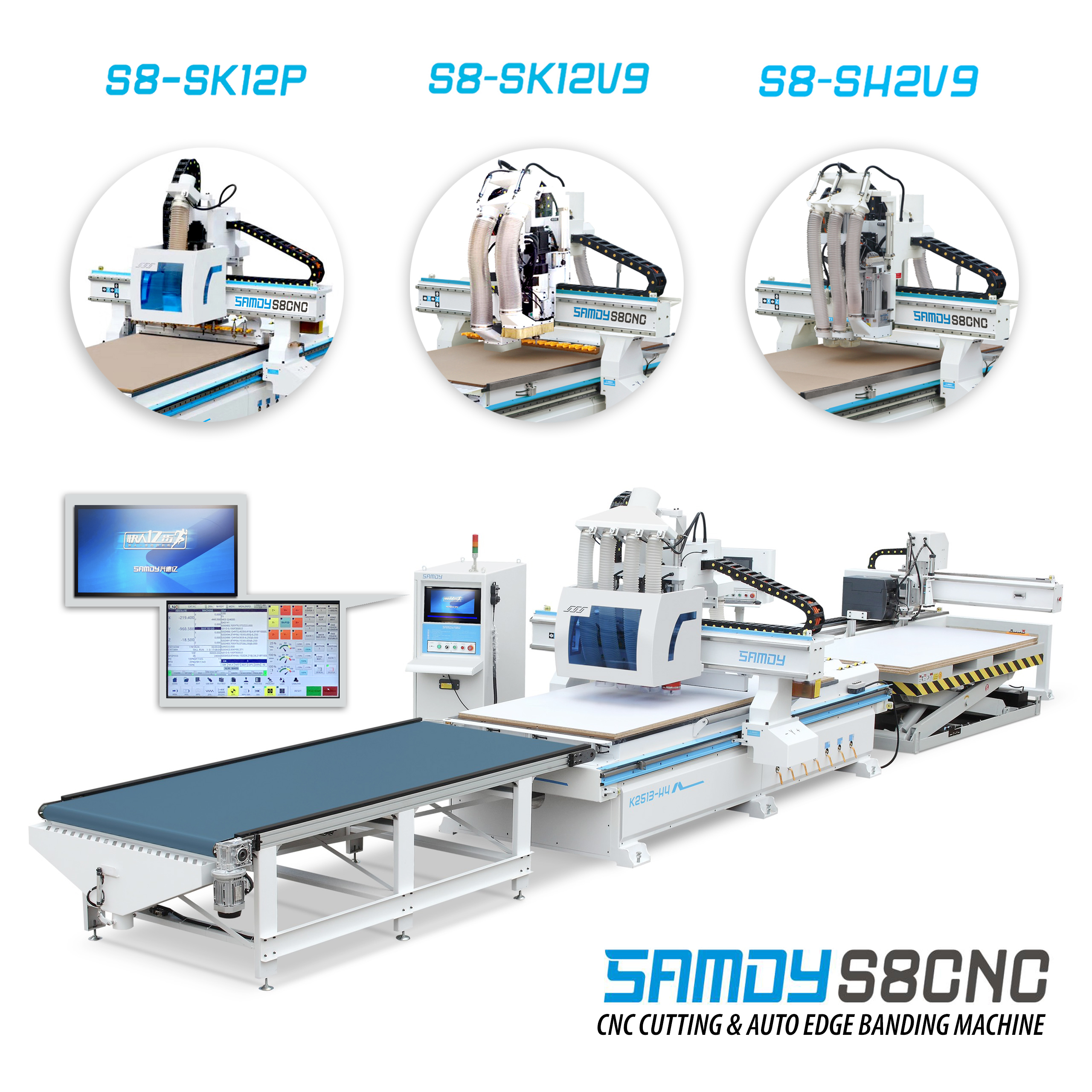 Mô hình CNC SAMDY S8CNC tiêu chuẩn cho sản xuất quy mô nhà xưởng